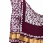 Maroon Maheshwari Batik Print Suit Set with Dupatta